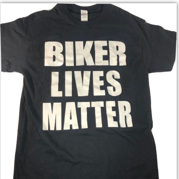 Gildan Other - BIKER  LIVES MATTER , Gildan Black T-Shirt.  Men's Large